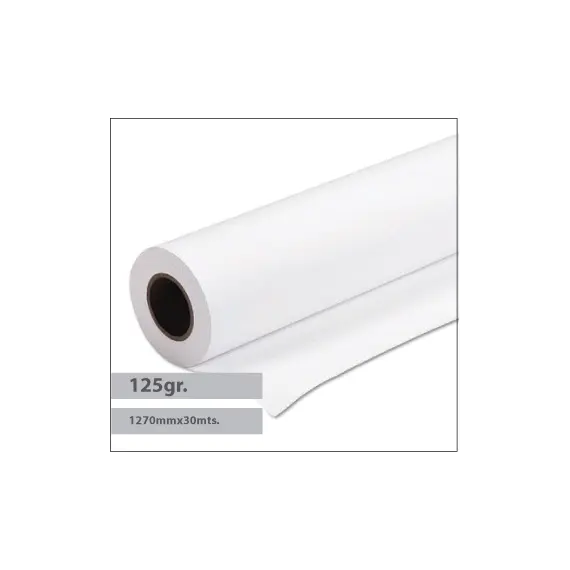 Papel 1270mmx030m 125g Premium Coated SIHL 1 Rolo