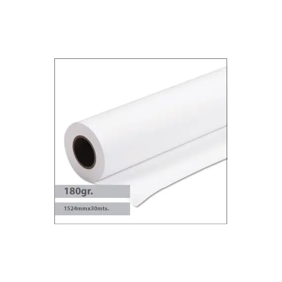 Papel 1524mmx030m 180g Premium Coated SIHL 1 Rolo