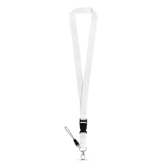 Fita Multiusos Pescoço com Fivela Branco 2x53cm