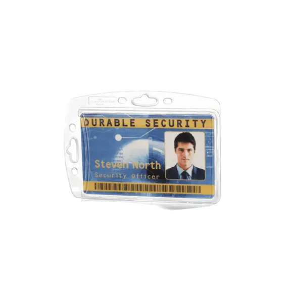 Porta-Nomes Horizontal Vertical 85x54mm Rígido 10un