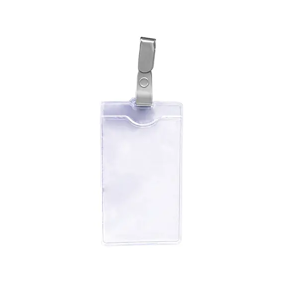 Porta-Nomes Vertical 62x108mm Mola Cinza 12un