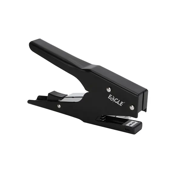 Agrafador Alicate 24/6 25 Folhas Metálico Eagle Preto