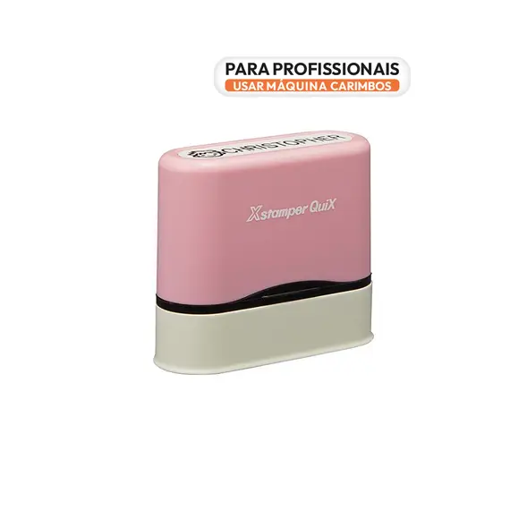 Carimbo Objetos PERSONALIZÁVEL Name Stamp Pack Rosa