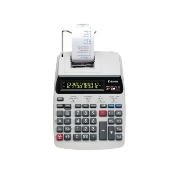 CANON MP120-MG II Desktop Calculator with Paper Roll 12-digit Cream