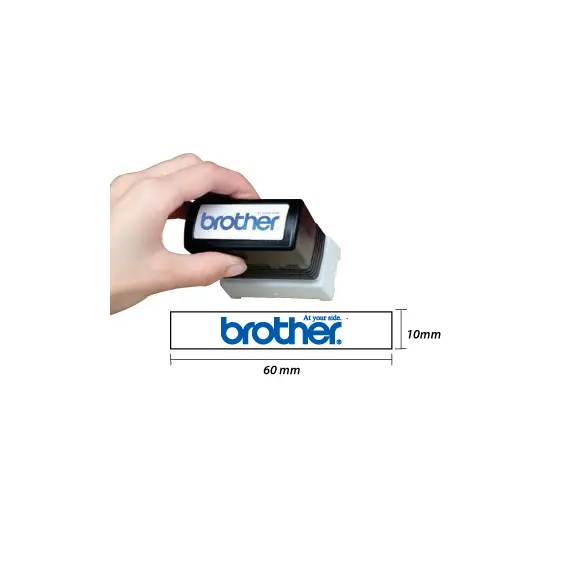 Carimbo 10x60mm Preto Brother PR1060B6P 6un
