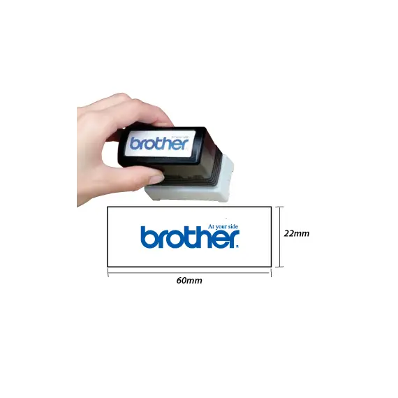 Carimbo 22x60mm Verde Brother PR2260G6P 6un