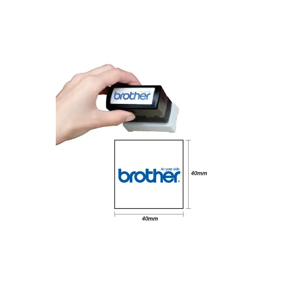 Carimbo 40x40mm Verde Brother PR4040G6P 6un