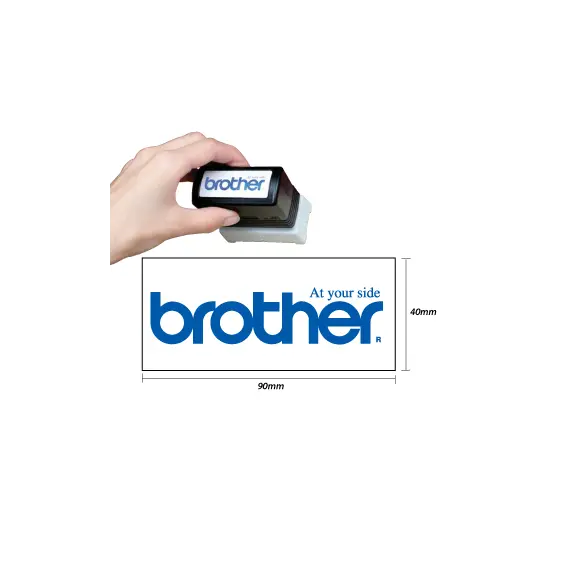 Carimbo 40x90mm Preto Brother PR4090B6P 6un