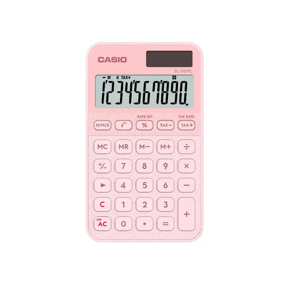 Calculadora de Bolso Casio SL-310YC-LP Rosa 10 Digitos