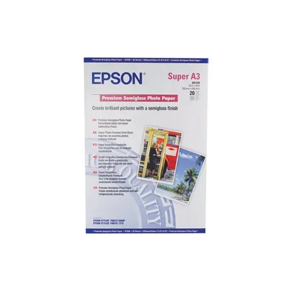 Papel 245g A3 InkJet Foto Semi-Glossy 20 Folhas