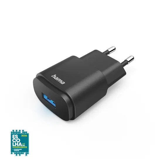 Carregador USB-A 6W Preto