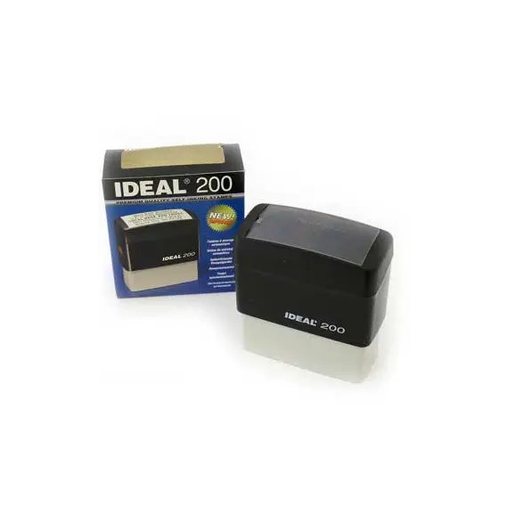 Carimbo 65x25mm Autotintavel Ideal Mod 200 Preto