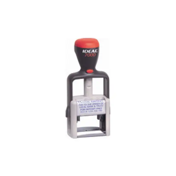 Carimbo 54x25mm Autotintavel Ideal Mod 7000