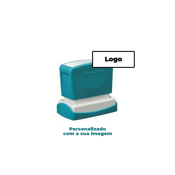 Carimbo 24x49mm Xstamper Quix Preto PERSONALIZADO 1un