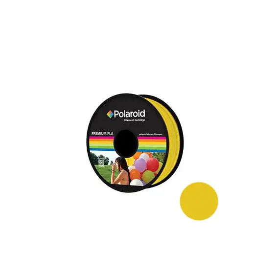 Filamento Universal PLA 1.75mm Polaroid 1Kg Amarelo Transp.