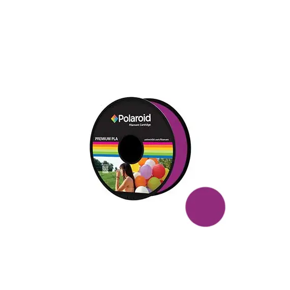 Filamento Universal PLA 1.75mm Polaroid 1Kg Roxo Transp.