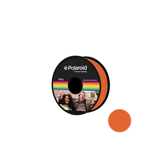 Filamento Universal PETG 1.75mm Polaroid 1Kg Laranja