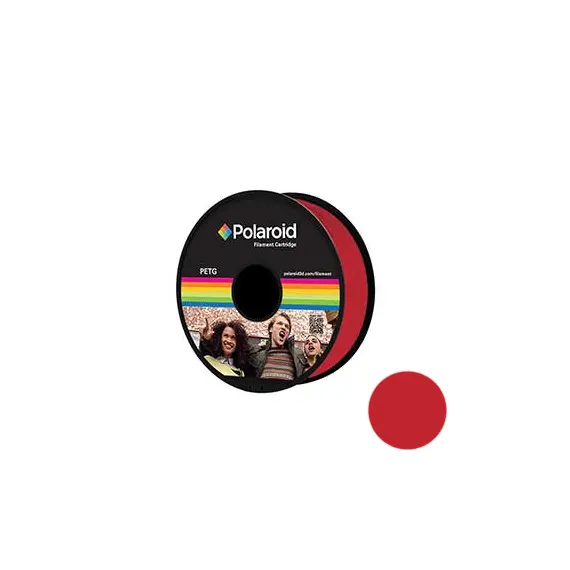 Filamento Universal PETG 1.75mm Polaroid 1Kg Vermelho