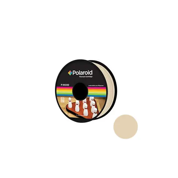 Filamento Universal P-WOOD 1.75mm Polaroid 500g Natural