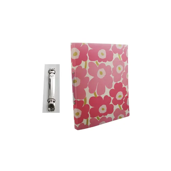 Pasta Arquivo L/E Marimekko 2 Argolas 310x240x20mm Rosa