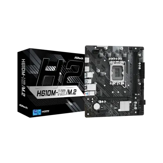 Placa Base Asrock H610M-H2/M.2 Socket 1700/ DDR4/ PCIe 4.0/ Micro ATX