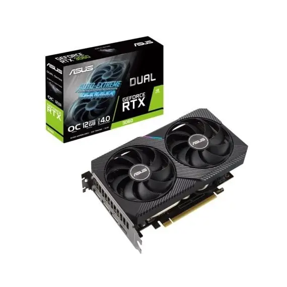 Tarjeta Gráfica Asus Dual GeForce RTX 3060 V2 OC Edition/ 12GB GDDR6