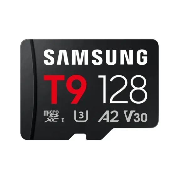 Tarjeta de Memoria Samsung T9 128GB microSD XC/ Clase 10/ 200MBs