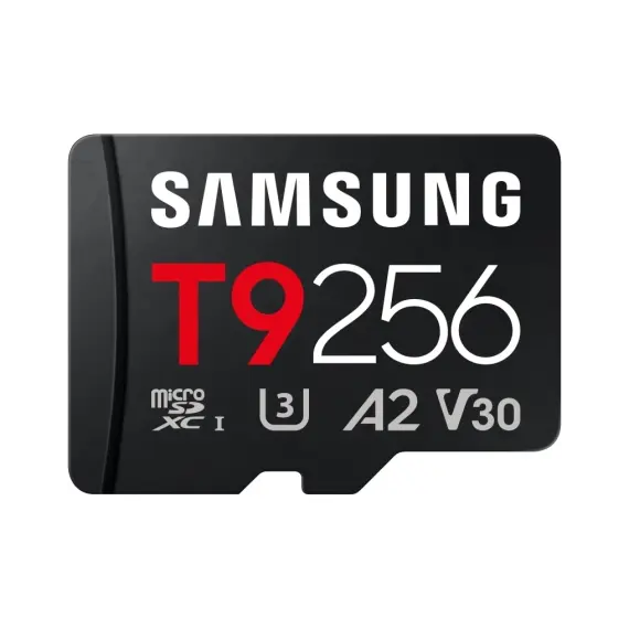 Tarjeta de Memoria Samsung T9 256GB microSD XC/ Clase 10/ 200MBs