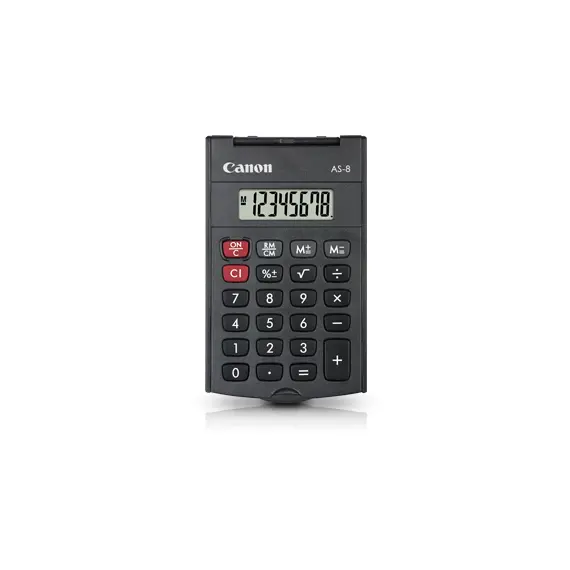 CANON AS-8 Pocket Calculator Gray