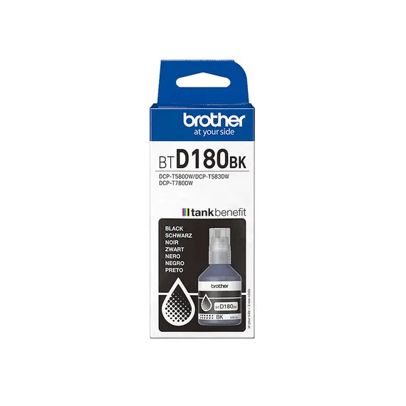 Tinteiro Brother BTD180BK Preto - Alta Capacidade para Impressoras Brother | bluepixel.pt