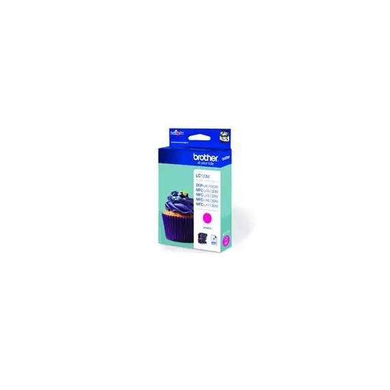 Tinteiro Brother LC123M Magenta 6,6ml - Impressão vibrante e de alta qualidade na BluePixel.pt