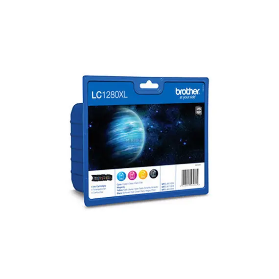 Pack de 4 Tinteiros Brother LC1280XLVALBP compatíveis | Impressão de alta qualidade