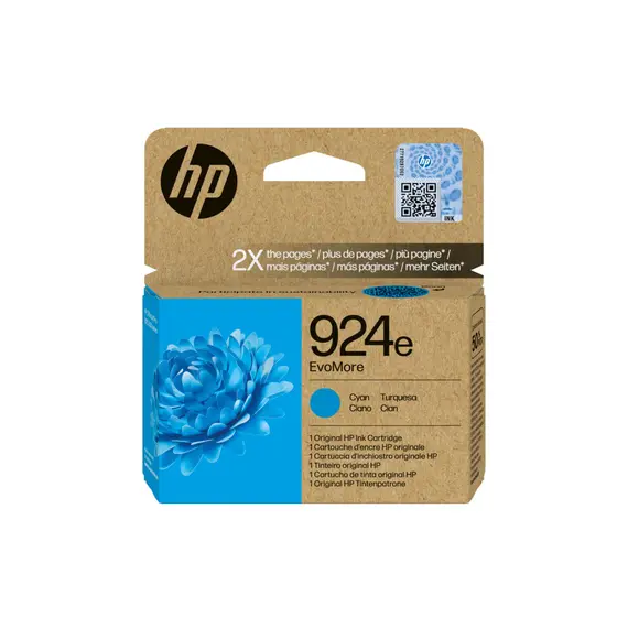 Tinteiro HP 924E Azul - Compatível com Impressoras HP | BluePixel.pt