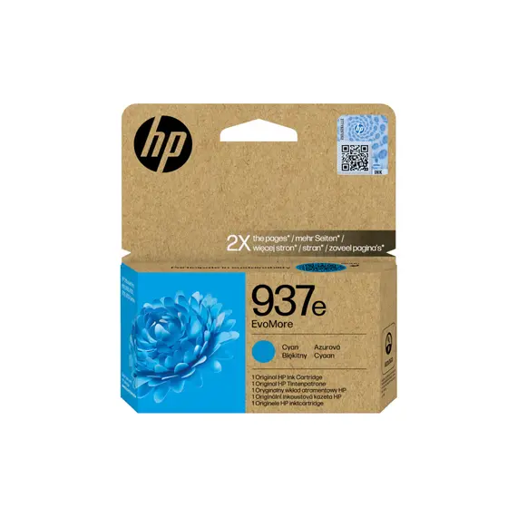 Tinteiro HP 937e Azul - Cartucho de Tinta de Alta Capacidade para Impressoras HP | bluepixel.pt