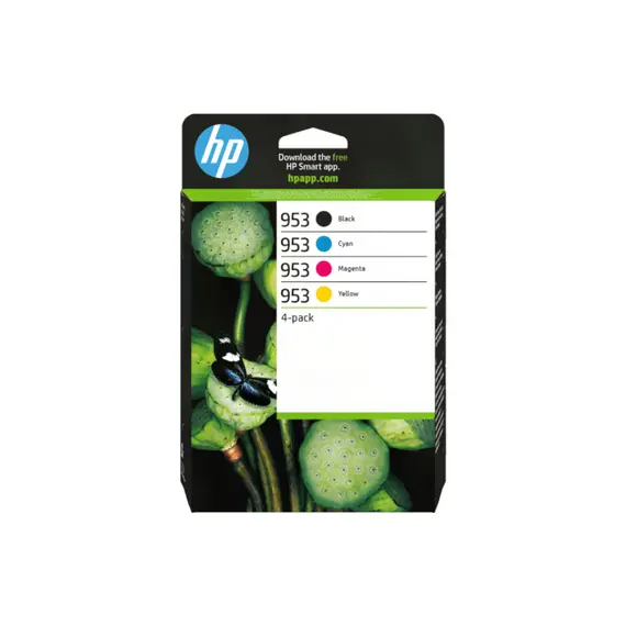Pack de Tinteiros HP 953 4 Cores 24ml/10ml | Compatível com Impressoras HP | bluepixel.pt