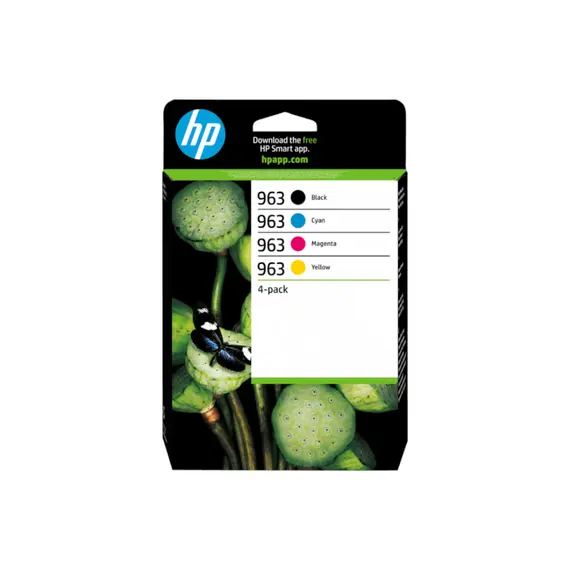 Pack de Tinteiros HP 963 4 Cores 24ml/11ml | Impressões de Qualidade | bluepixel.pt