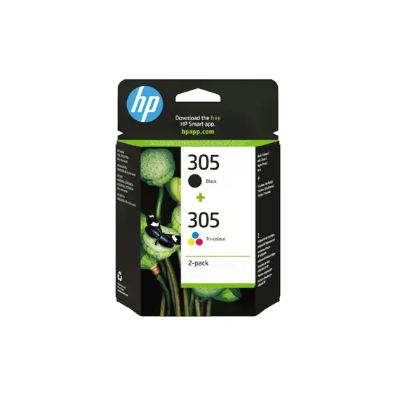 Pack de Tinteiros HP 305 Preto e Cor 6ZD17A - Capacidade de 120/100 páginas | Loja BluePixel