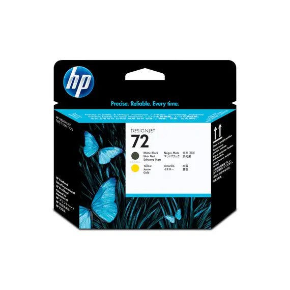 Cabeça de Impressão HP 72 Preto Matte/Amarelo C9384A | Alta Qualidade para Impressoras HP