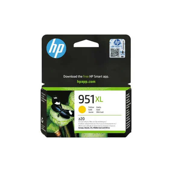Tinteiro HP 951XL Amarelo CN048AE 17ml - Impressões vibrantes e duradouras | bluepixel.pt
