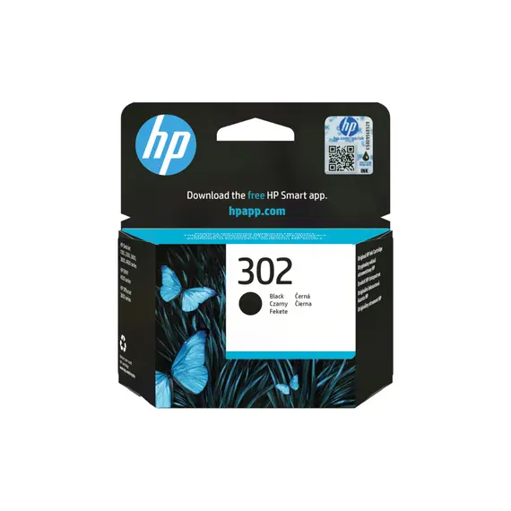 Tinteiro HP 302 Preto F6U66A 3,5ml para impressoras HP - Impressões de alta qualidade
