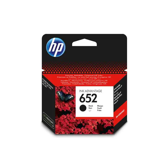 Tinteiro HP 652 Preto F6V25A - Impressão de alta qualidade até 360 páginas | bluepixel.pt
