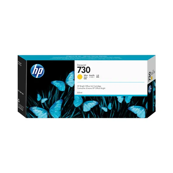 Tinteiro HP 730 Amarelo P2V70A 300ml | Compatível com impressoras HP | Loja BluePixel